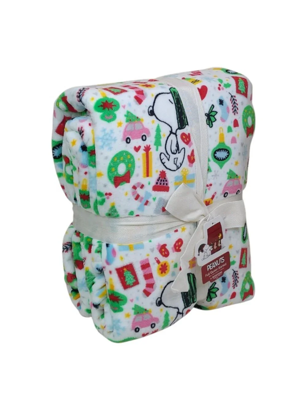 Peanuts Snoopy Plush Blanket By Berkshire Full/Queen Soft Holiday Print